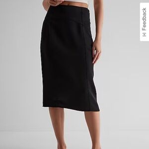 High Waist Skirt with corset seams